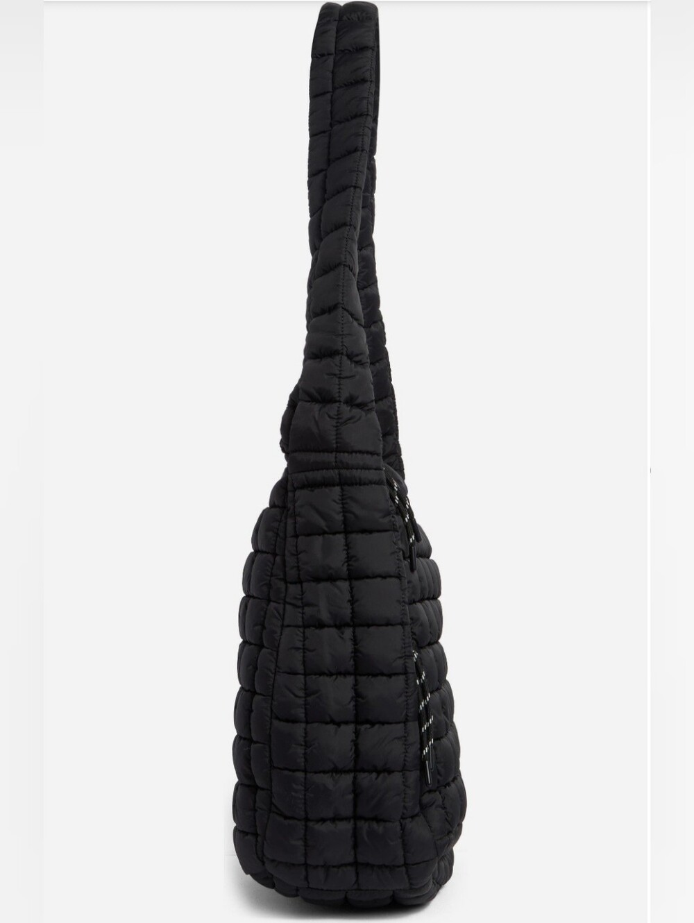 Urban Expressions Oversized Quilt Shoulder Hobo Bag - Black Or Blush, NWT - Picture 5 of 10